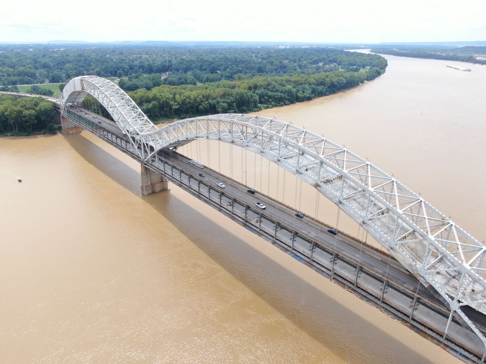 Westbound lanes of Sherman Minton Bridge reopen after 9-day closure